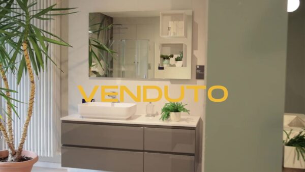 Mobile bagno Scavolini Rivo Laccato Lucido Grigio Titanio